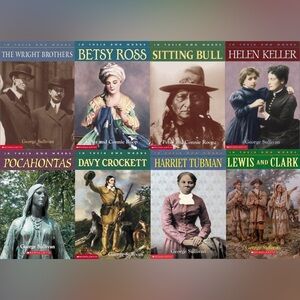 📖 NEW Scholastic Historical Biography Set